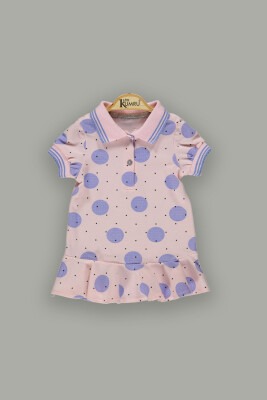 Wholesale Baby Girls Patterned Dress 6-18M Kumru Bebe 1075-3743 - Kumru Bebe