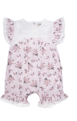 Wholesale Baby Girls Patterned Rompers 3-12M BabyZ 1097-5346 - 2