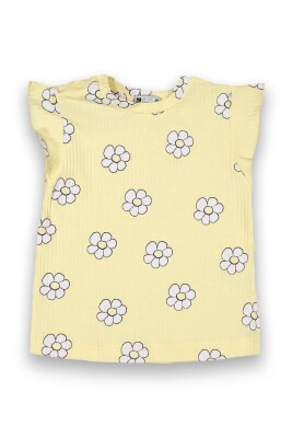 Wholesale Baby Girls Patterned T-shirt 6-18M Tuffy 1099-9020 - 2