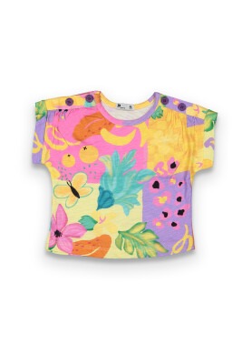 Wholesale Baby Girls Patterned T-shirt 6-18M Tuffy 1099-9022 - 1