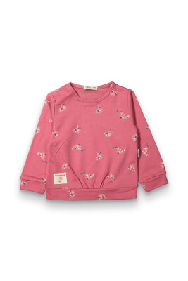 Wholesale Baby Girls Printed Sweatshirt 6-18M Tuffy 1099-0425 - 1