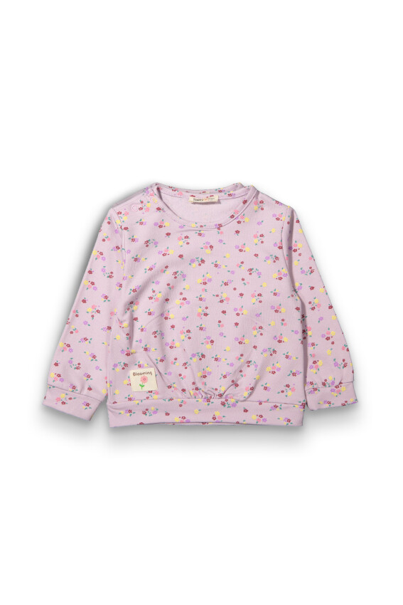 Wholesale Baby Girls Printed Sweatshirt 6-18M Tuffy 1099-0425 - 3