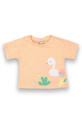 Wholesale Baby Girls Printed T-Shirt 6-18M Tuffy 1099-9004 - 1