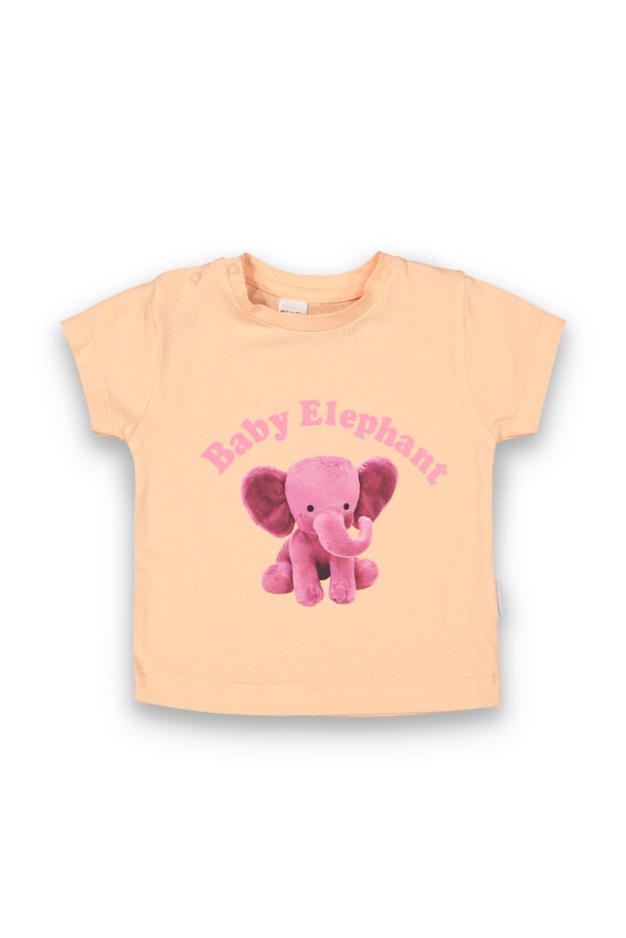 Wholesale Baby Girls Printed T-shirt 6-18M Tuffy 1099-9011 - 1