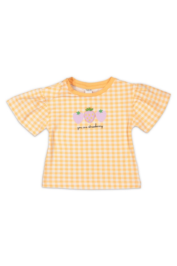Wholesale Baby Girls Printed T-shirt 6-18M Tuffy 1099-9012 - 1