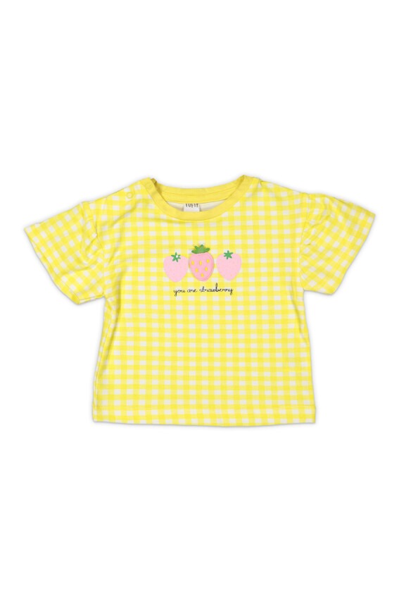 Wholesale Baby Girls Printed T-shirt 6-18M Tuffy 1099-9012 - 3