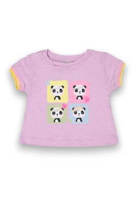 Wholesale Baby Girls Printed T-Shirt 6-18M Tuffy 1099-9017 - 1