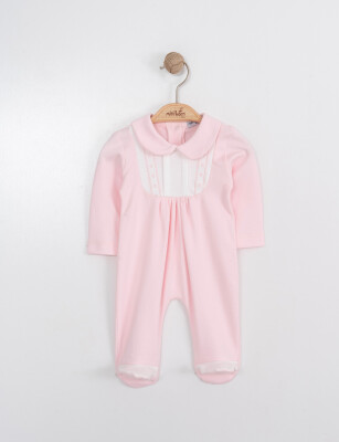 Wholesale Baby Girls Rompers 0-6M Miniborn 2019-6164 Pink