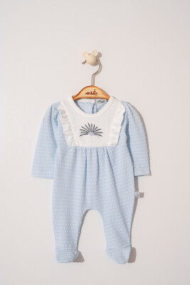 Wholesale Baby Girls Rompers 0-6M Miniborn 2019-6311 Blue