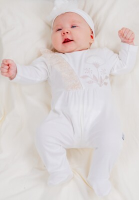 Wholesale Baby Girls Rompers and Headband Set 0-6M Miniborn 2019-6131 - Miniborn (1)