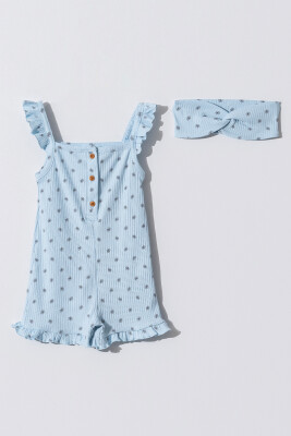 Wholesale Baby Girls Rompers with Headband 6-18M Tuffy 1099-1202 Baby Blue2