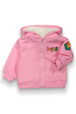 Wholesale Baby Girls Shaggy Cardigan 6-18M Tuffy 1099-0401 Pink