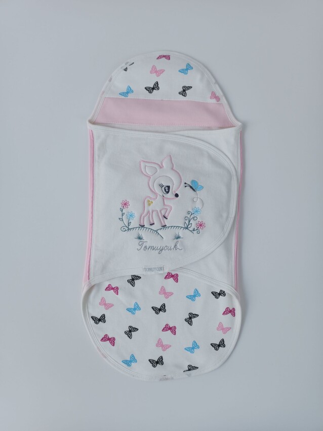 Wholesale Baby Girls Swaddle 0-6M Tomuycuk 1074-45379-02 - 1