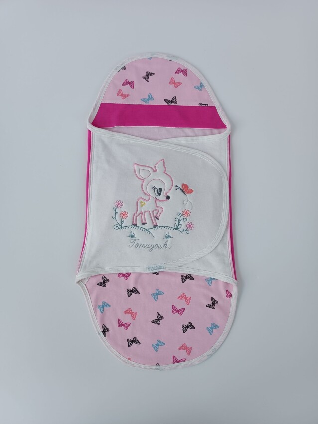 Wholesale Baby Girls Swaddle 0-6M Tomuycuk 1074-45379-02 - 2