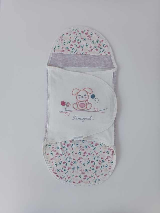 Wholesale Baby Girls Swaddle 0-6M Tomuycuk 1074-45382 - 1