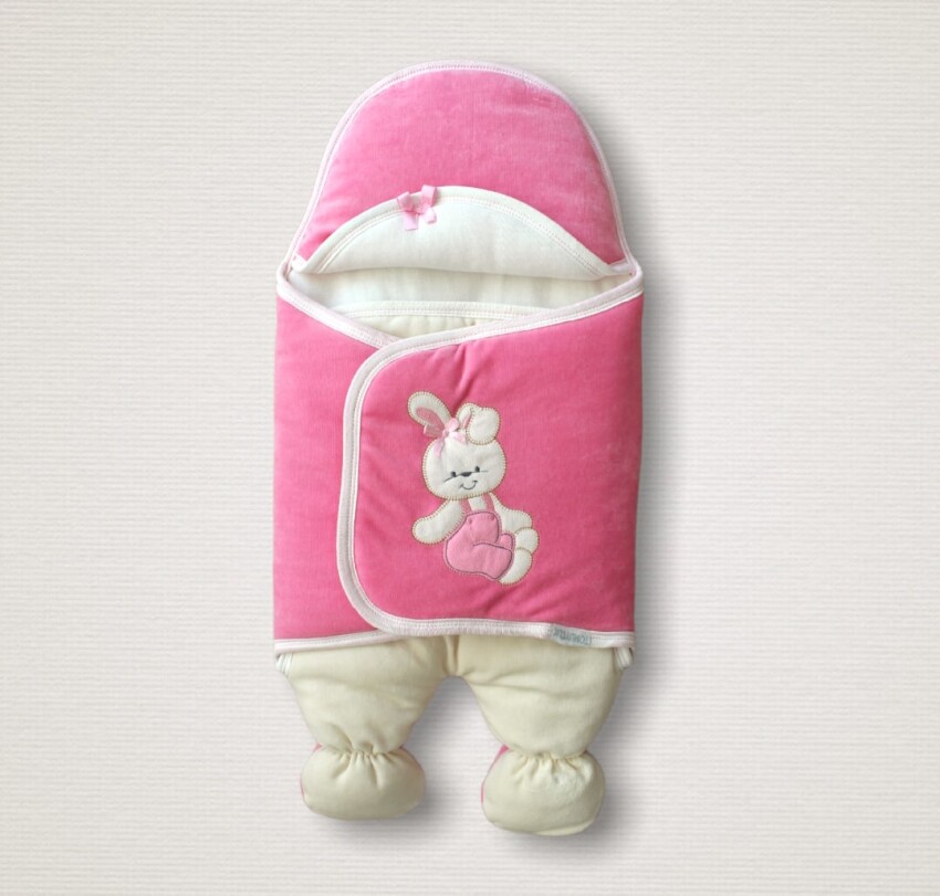 Wholesale Baby Girls Swaddle 0-9M Tomuycuk 1074-45133 - 1
