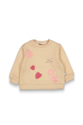 Wholesale Baby Girls Sweatshirt 6-18M Tuffy 1099-0406 Beige