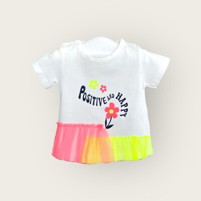 Wholesale Baby Girls T-shirt 6-18M Algiy Mini 2047-3500 Экрю