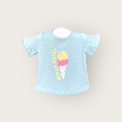 Wholesale Baby Girls T-shirt 6-18M Algiy Mini 2047-3502 - Algiy Mini