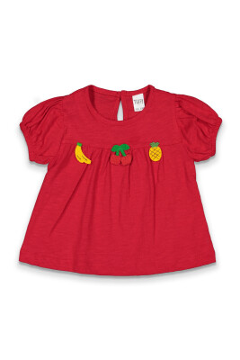 Wholesale Baby Girls T-shirt 6-18M Tuffy 1099-1916 Red