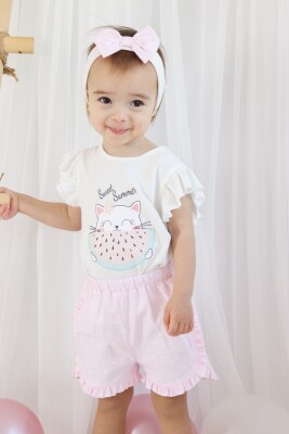 Wholesale Baby Girls T-shirt and Short Set 6-24M Serkon Baby&Kids 1084-M0524 - 1