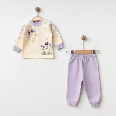 Wholesale Baby Girls Tracksuit Set 3-9M Hoppidik 2017-2365 - 2