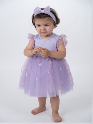 Wholesale Baby Girls Tulle Dress with HeadBand 6-24M Serkon Baby&Kids 1084-M0469 - Serkon Baby&Kids (1)