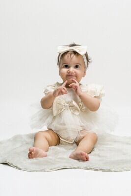 Wholesale Baby Girls Tulle Rompers 3-12M Wecan 1022-23138 - 3
