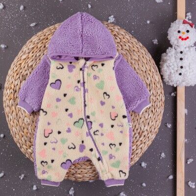 Wholesale Baby Girls Welsoft Rompers 3-12M BabyZ 1097-5407 Lilac