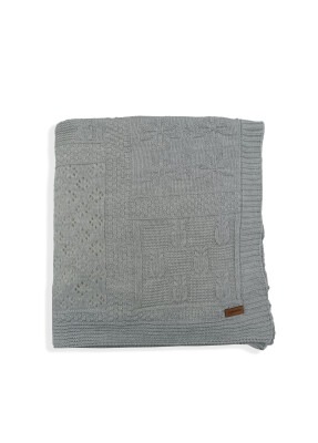 Wholesale Baby Knit Blanket 0-24M Jojomini 1062-97111 Gray