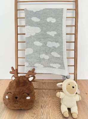 Wholesale Baby Knitted Blanket 0-24M Jojomini 1062-91103 Gray