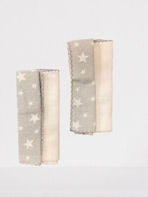 Wholesale Baby Muslin Handkerchief STD Bebek Evi 1045-BEVİ-871 Серый 