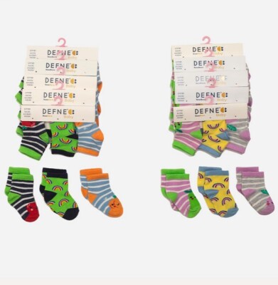 Wholesale 36-Piece Newborn Baby SocksDefne 1064-DFNB-K023-21 - 1