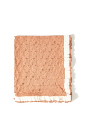 Wholesale Baby Organic Cotton Knitted Blanket with Ruffle 80x90 Uludağ Triko 1061-21018 - Uludağ Triko (1)