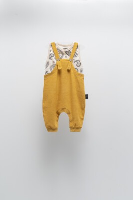Wholesale Baby Overalls 0-24M Moi Noi 1058-MN10721 Mustard