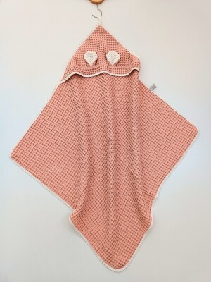 Wholesale Baby Ultra Soft Cotton Pique Blanket (86x86 cm) Tomuycuk 1074-10245 Blanced Almond
