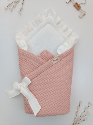 Wholesale Baby Ultra Soft Cotton Swaddle 0-24M Tomuycuk 1074-45494 Blanced Almond