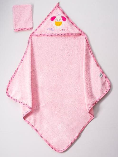 Wholesale Baby Unisex 2-Piece Set with Scrub Mitt and Towel 80x80 Ramel Kids 1072-462 - 6