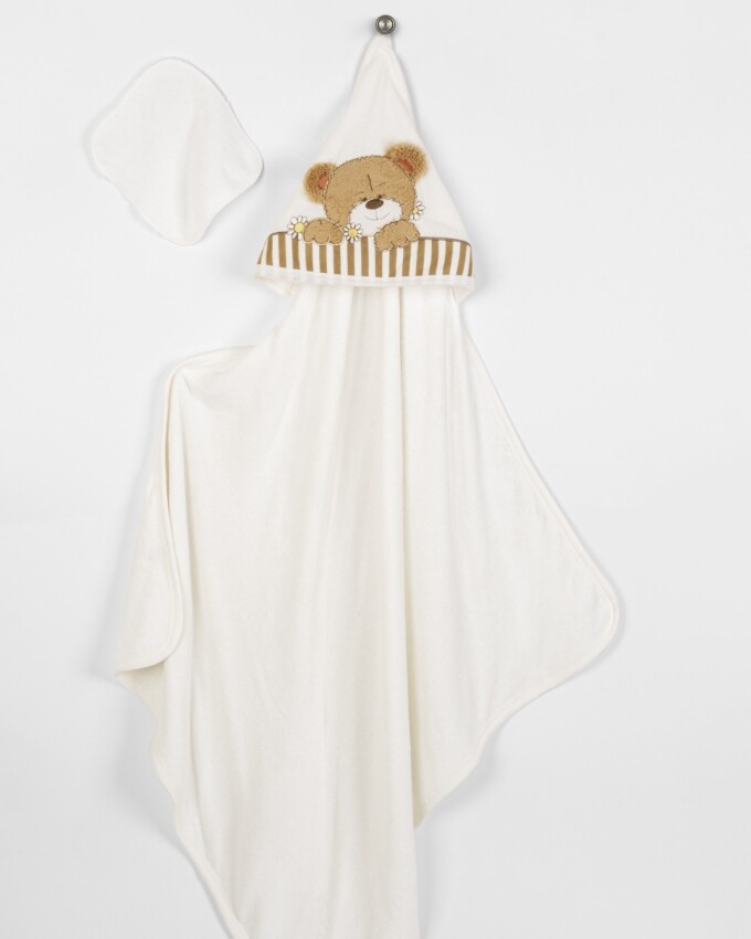 Wholesale Baby Unisex 2-Piece Set with Scrub Mitt and Towel 85x85 Babyline 2015-9-565 - 3