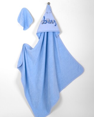 Wholesale Baby Unisex 2-Piece Set with Scrub Mitt and Towel 85x85 Babyline 2015-9-814 - 1