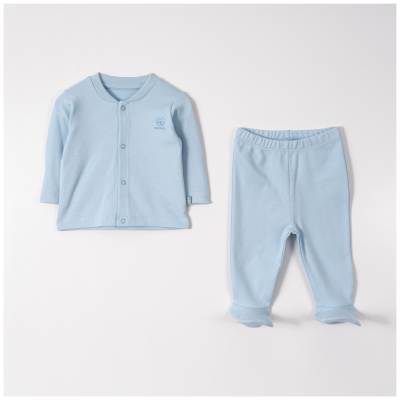 Wholesale Baby Unisex 2-Pieces Body and Pants Set 0-6M Pambuliq 2030-6545 - 1
