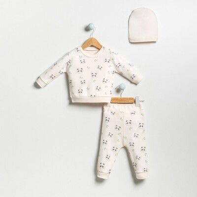 Wholesale Baby Unisex 3-Pieces Body, Hats Pants Set 3-18M Bubbles 2040-7024 - 1