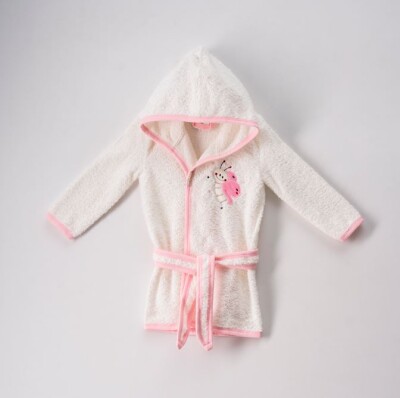Wholesale Baby Unisex Bathrobe 0-24M Ramel Kids 1072-490 Светло- розовый 