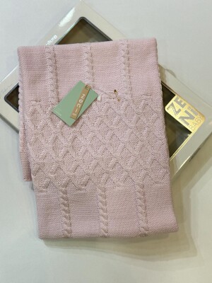 Wholesale Baby Unisex Blanket 80x90cm 0-18M Zeni 2049-2993 Light Pink