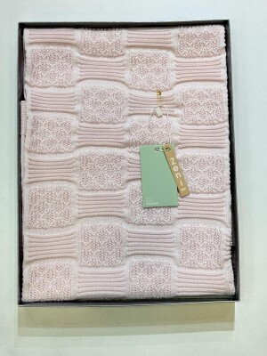 Wholesale Baby Unisex Blanket 80x90cm 0-18M Zeni 2049-3040 Светло- розовый 