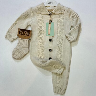 Wholesale Baby Unisex Jumpsuit 0-18M Zeni 2049-3005 - 3