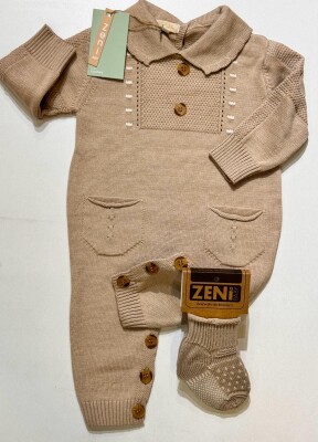 Wholesale Baby Unisex Jumpsuit 0-18M Zeni 2049-3014 - 2