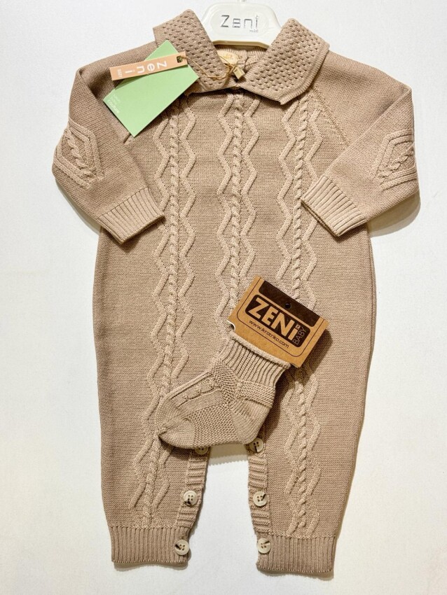 Wholesale Baby Unisex Jumpsuit 0-18M Zeni 2049-3015 - 2