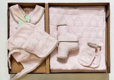 Wholesale Baby Unisex Newborn Set 0-12M Zeni 2049-3010 Светло- розовый 
