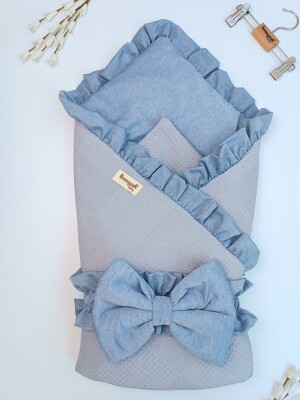 Wholesale Baby Unisex Swaddle 0-24M Tomuycuk 1074-45484 Gray